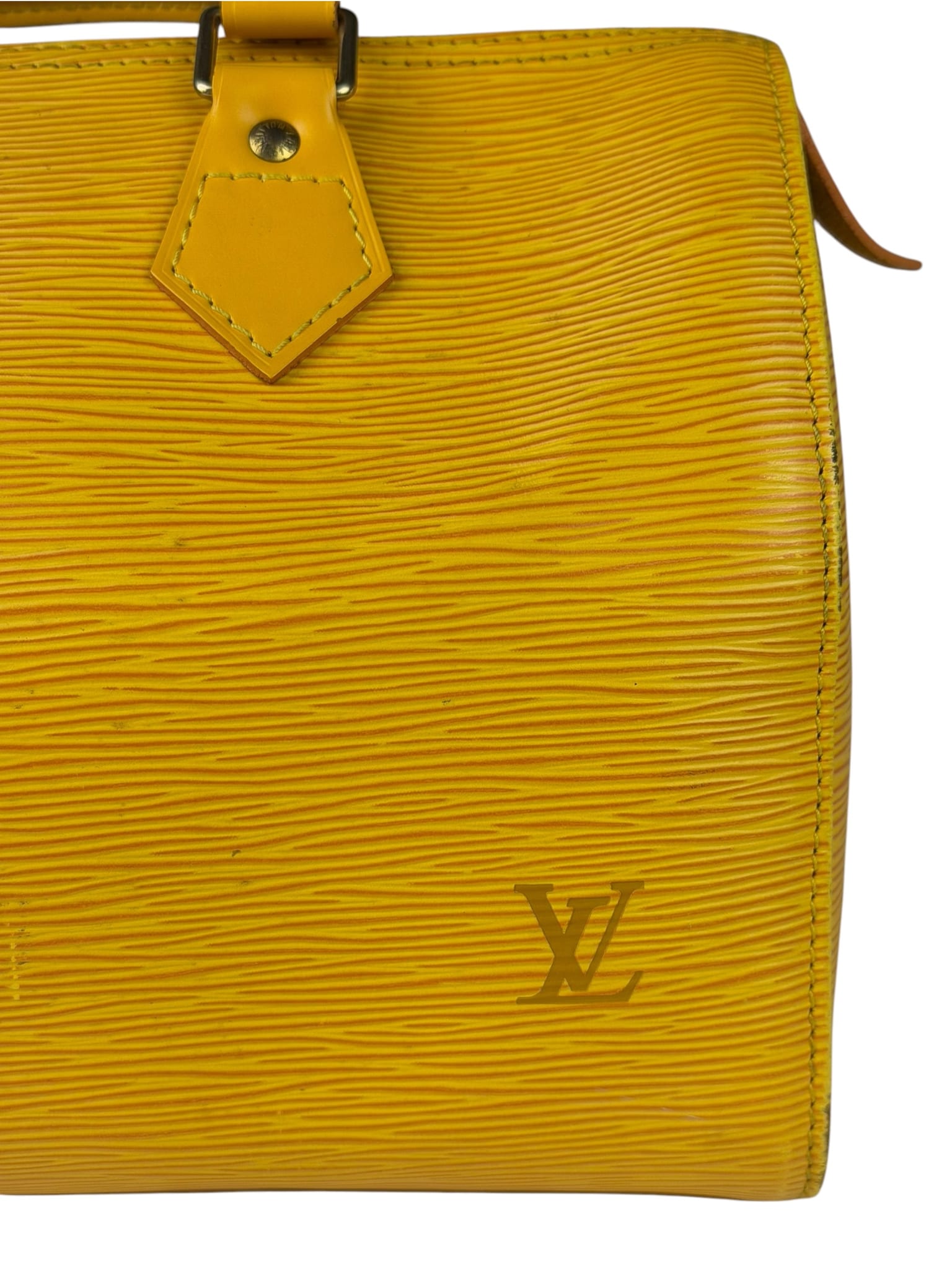 Louis Vuitton Yellow Epi Leather Speedy 25