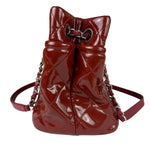 Chanel Patent Red Quilted S Shopper Tote 2013