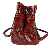 Chanel Patent Red Quilted S Shopper Tote 2013