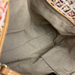 Fendi FF Floral Zucchino Shoulder Tote