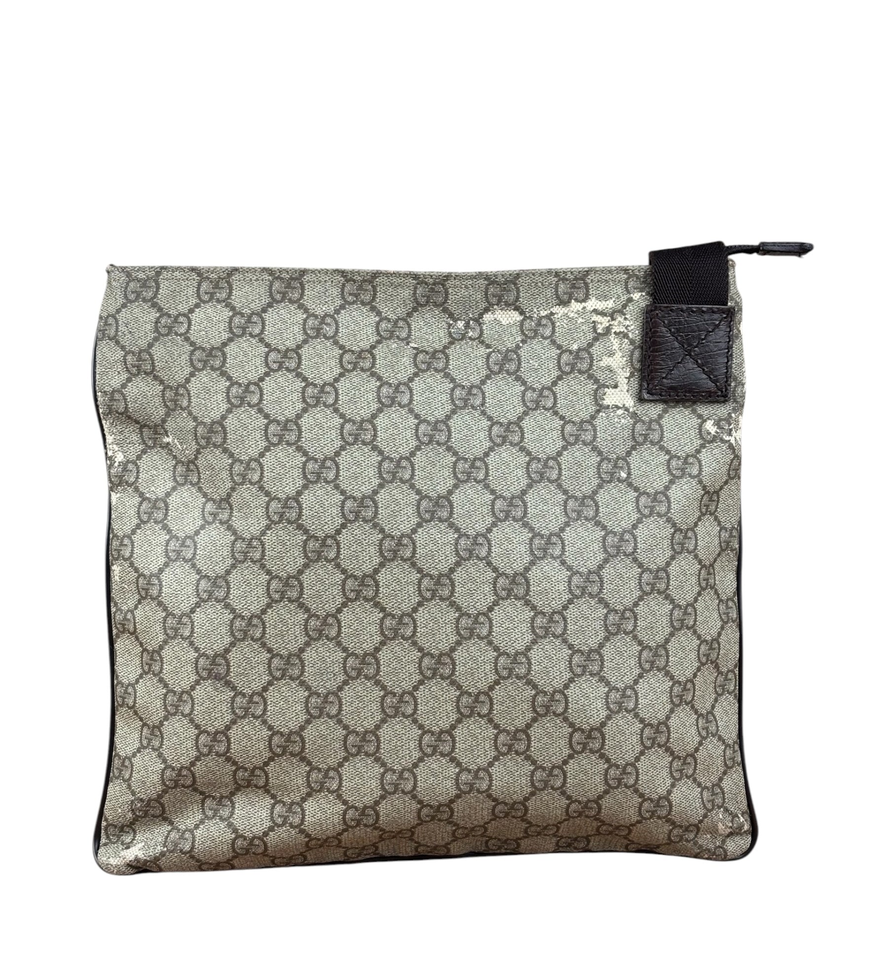 Gucci GG Supreme Canvas Flat Messenger Bag