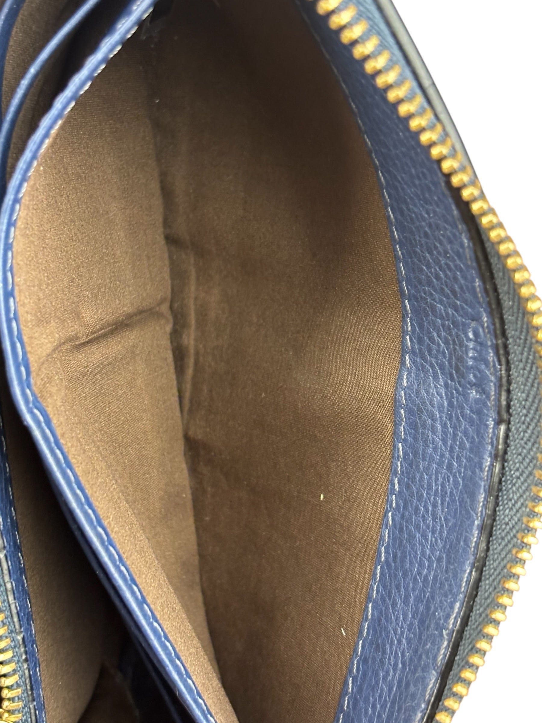 Chloé Dark Blue Leather Marcie Long Zip Wallet