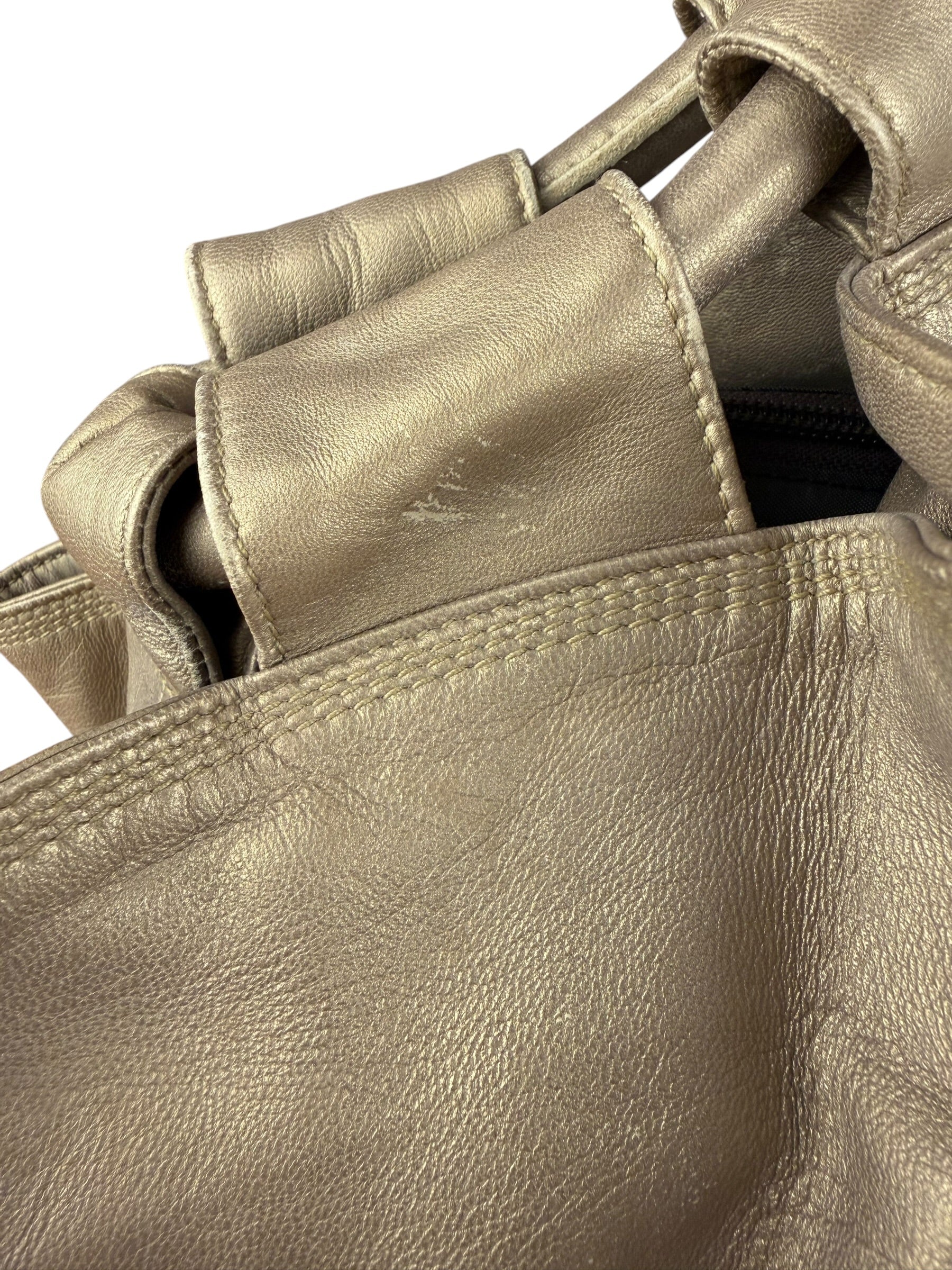 Loewe Vintage Gold Nappa Aire Hobo/Tote Bag