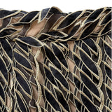 Loewe Gold/Black Multi-Layered Embroidered Ribbon Skirt