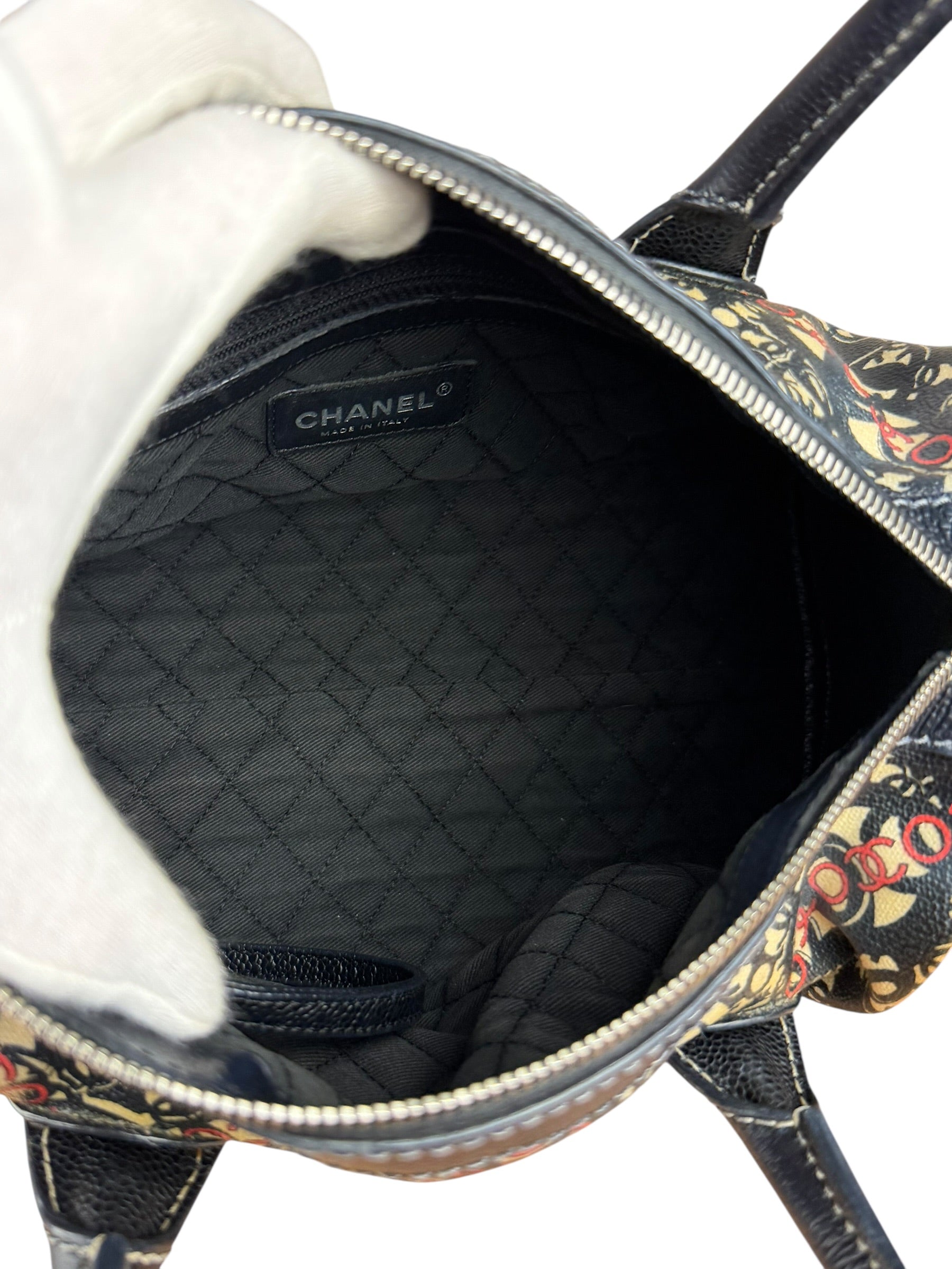 Chanel Vintage Coco Optic Bowler Bag 2006