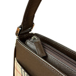 Burberry Vintage Leather Trim House Check Pochette