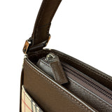Burberry Vintage Leather Trim House Check Pochette