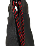 Gucci Black Leather Drawstring Backpack