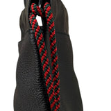 Gucci Black Leather Drawstring Backpack