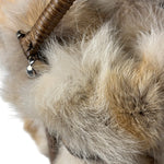 Ferragamo Vintage Fur Rattan Top Handle Bag