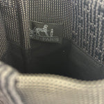 Hermes Grey Herline Toile Shoulder Pochette