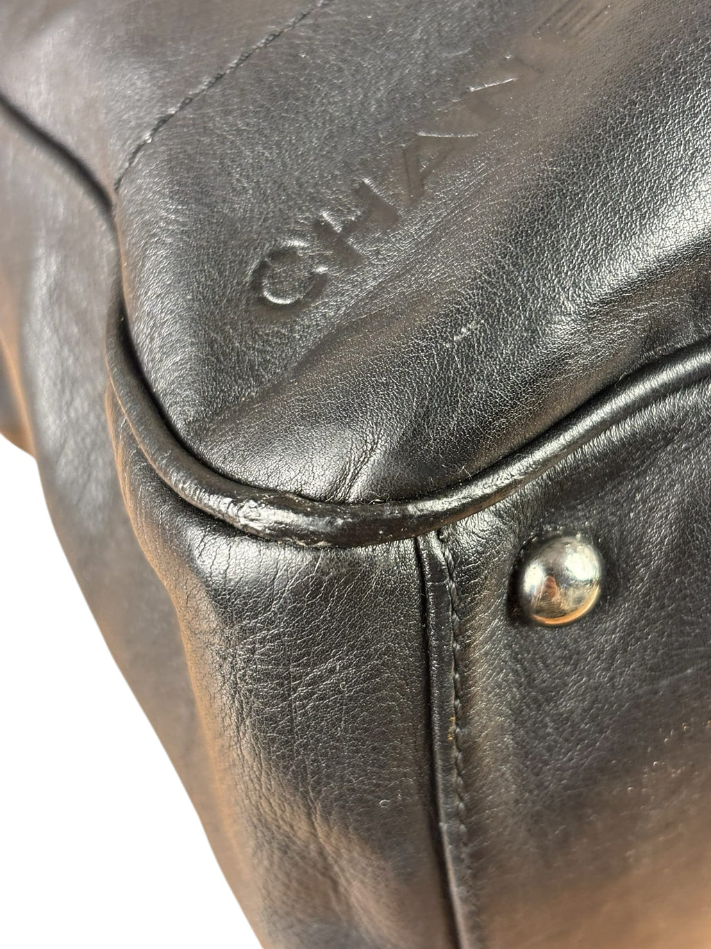 Chanel Black Wild Chocolate Bar Bowler Bag 2002