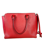 Prada Red Saffiano Leather 2Way Tote