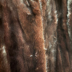 Saga Mink Vintage Darkest Brown Mink Fur Long Coat