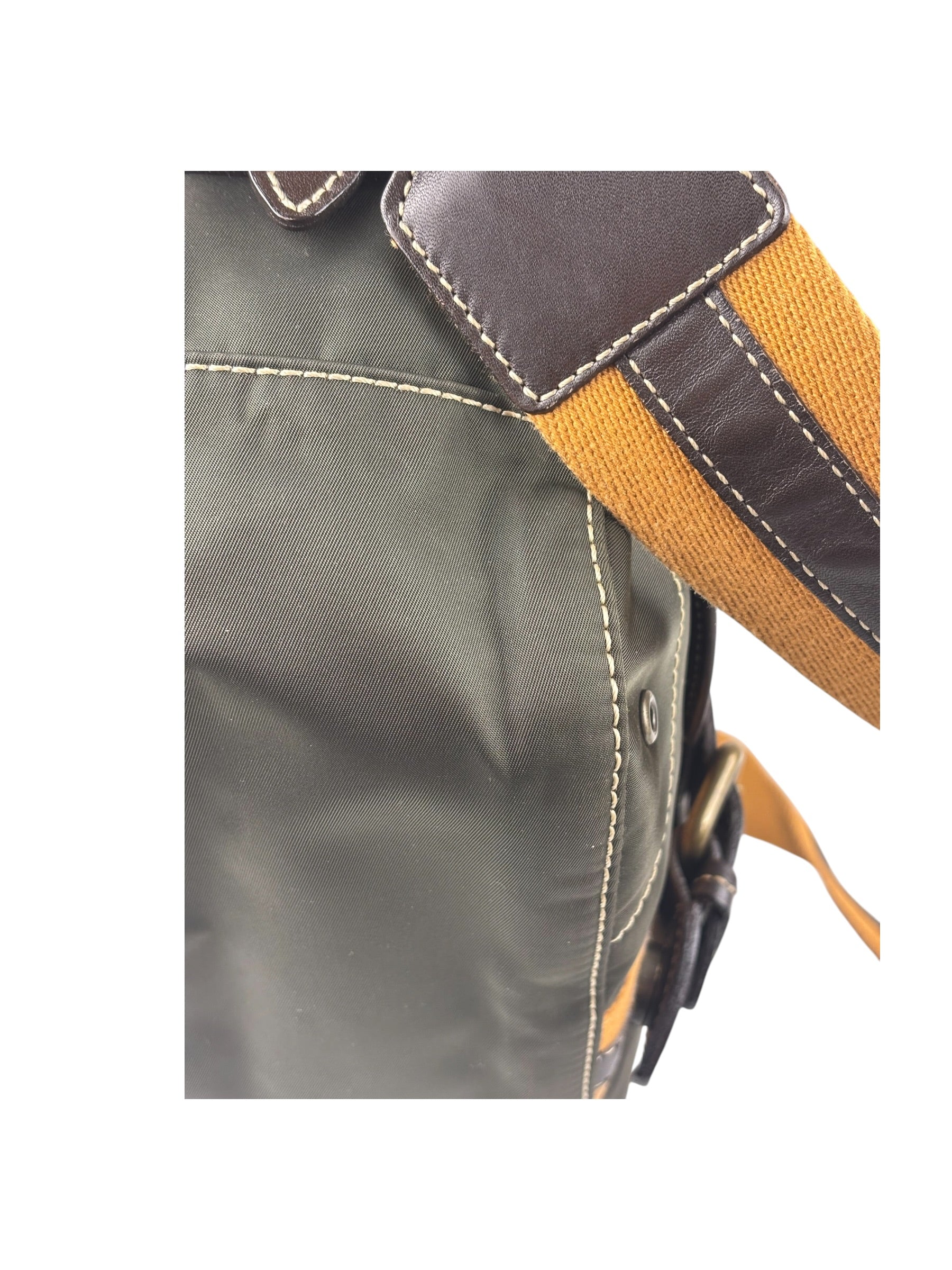 Burberry Vintage Green Nylon Crossbody Bag