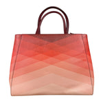 Fendi 2Jours Red Geometric Medium Tote