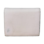 Fendi Light Pink Leather F Logo Snap Wallet