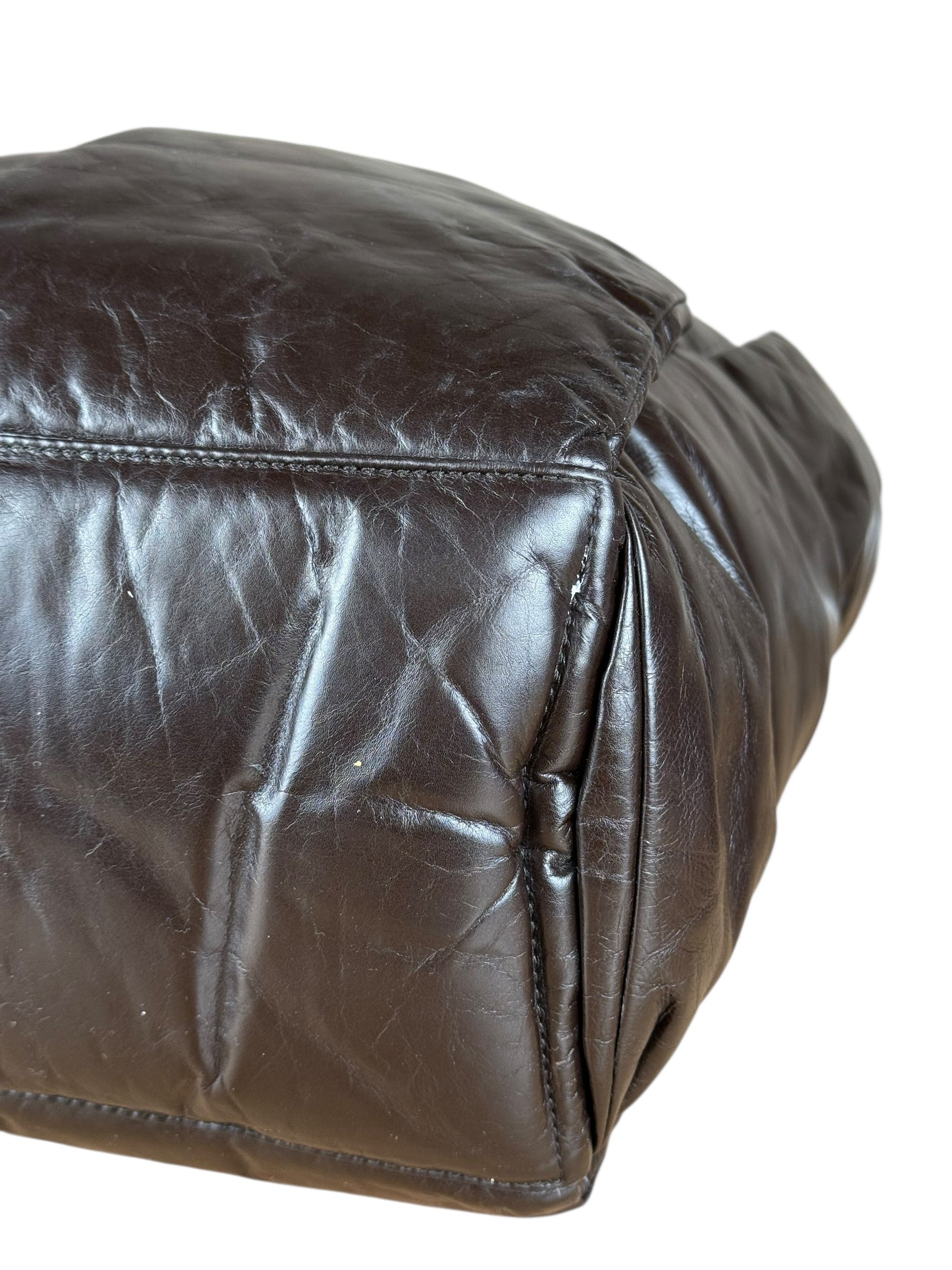 Bottega Veneta The Chain Puffy Tote Bag Brown