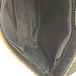 Burberry Black Leather Trim House Check Flap Crossbody Bag
