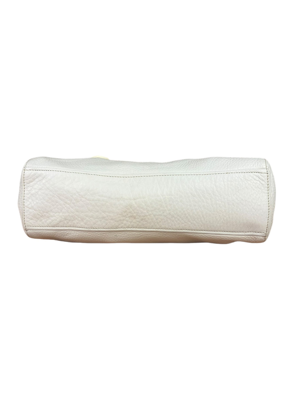 Prada White Leather Vitello Daino Easy Shoulder Bag