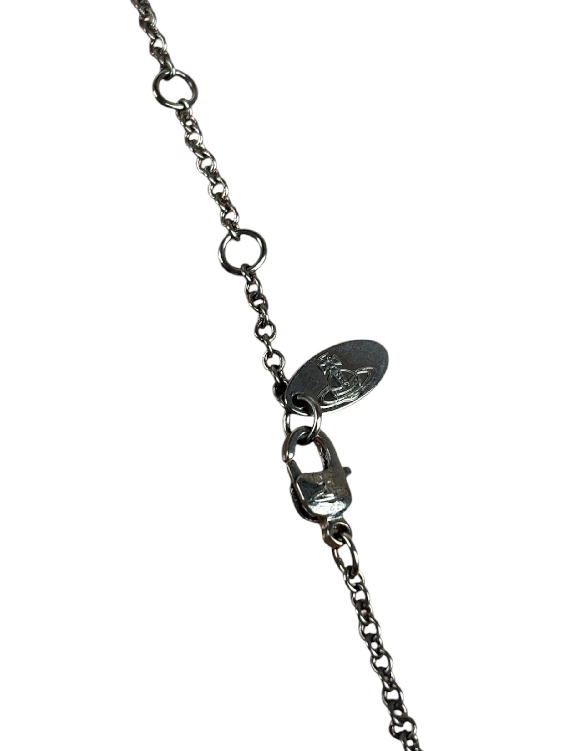 Vivienne Westwood Diamante Heart Orb Necklace