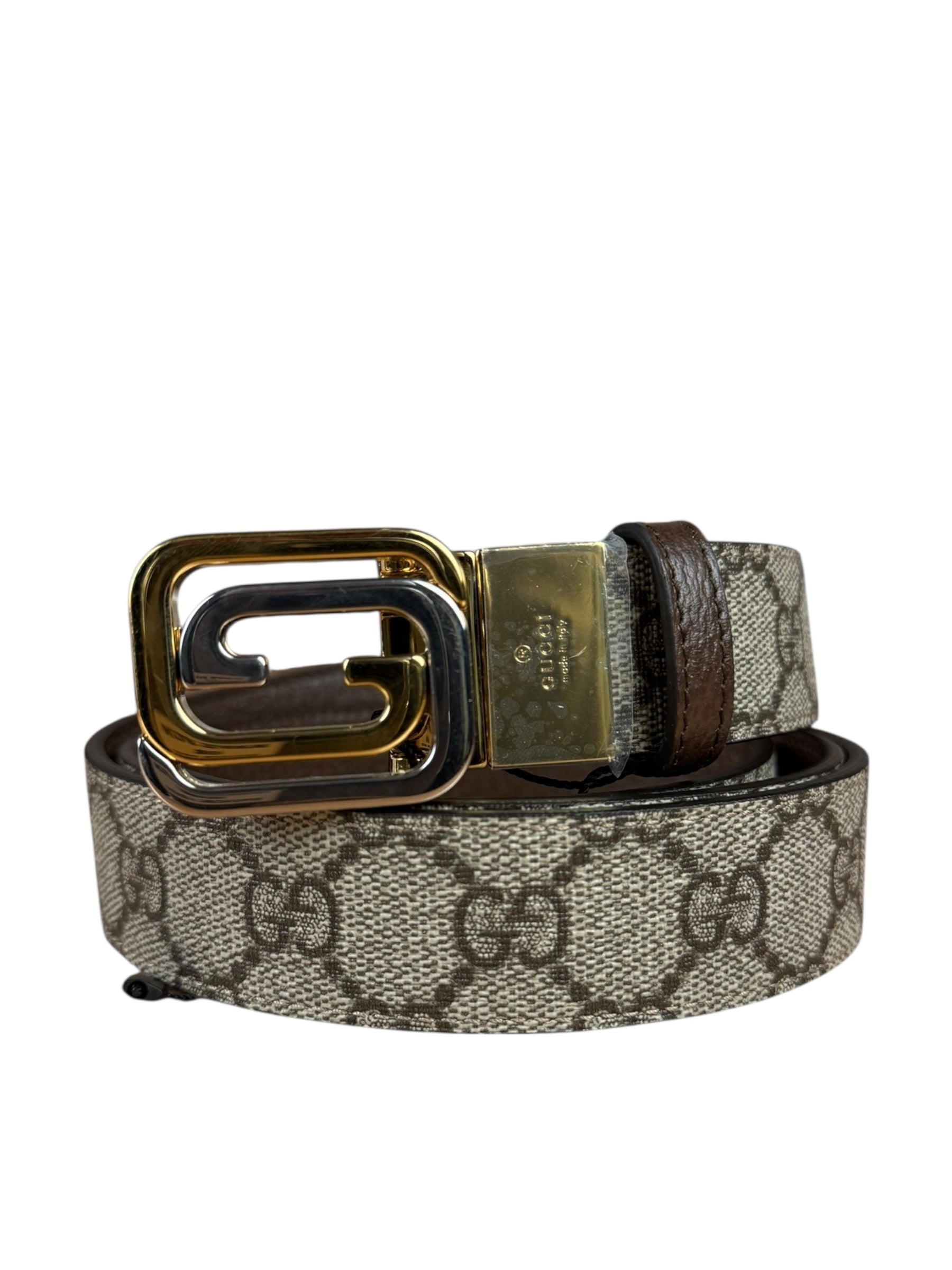 Gucci GG Buckle Belt Reversible Supreme