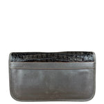Gucci Vintage Grey Leather Flap Clutch