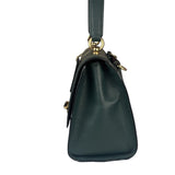 Coach Teal Crossgrain Leather Tilly Satchel 23 Two-Way Bag