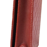 Gucci Red Micro GG Leather Crossbody Wallet