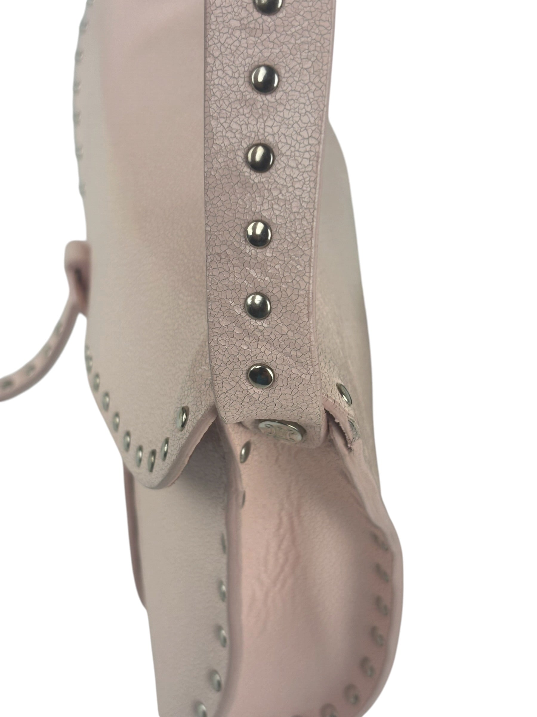 Celine Vintage Pink Triomphe Poulbot Shoulder Bag