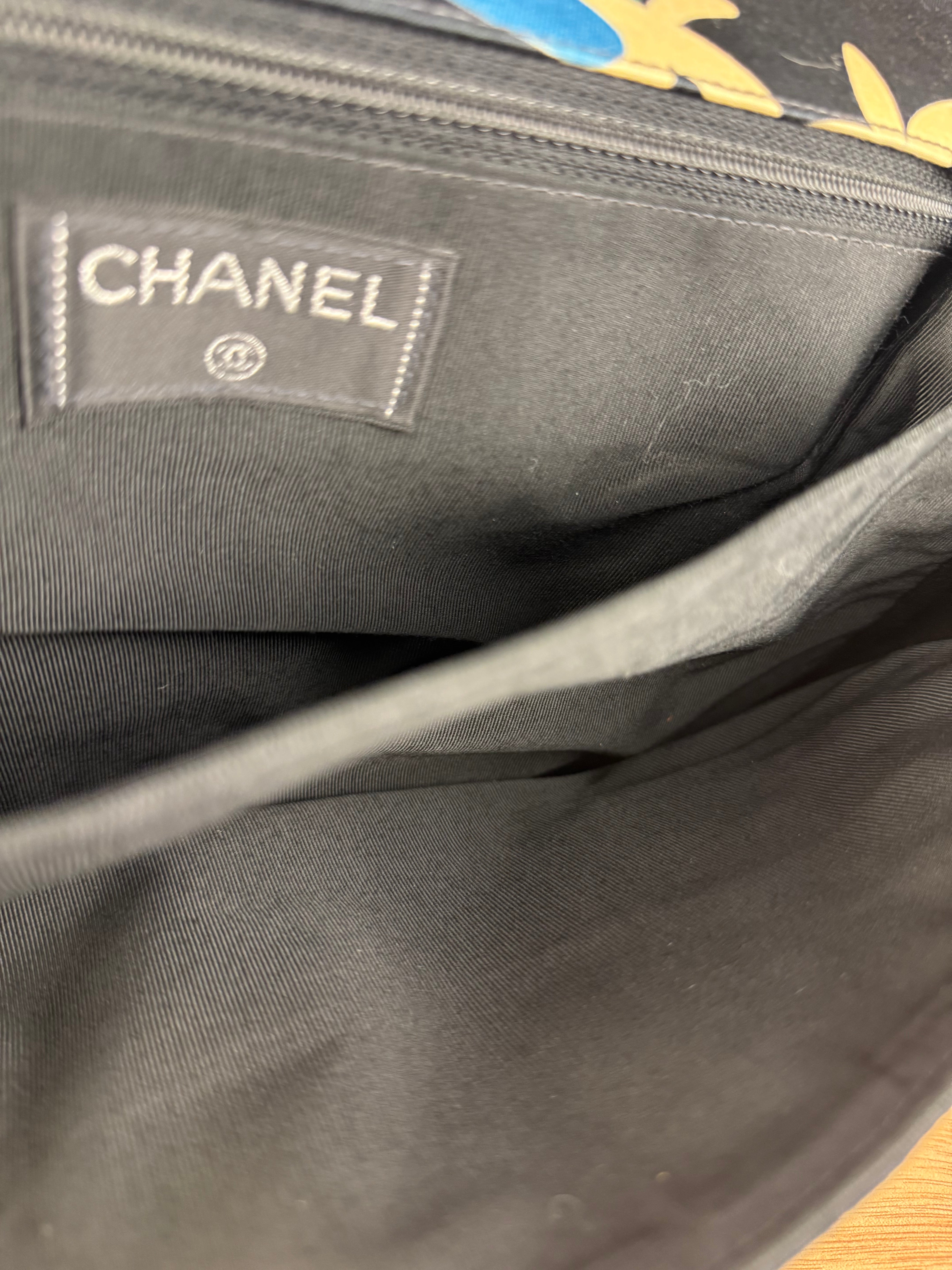 Chanel Multicolor Canvas Bird Print 2.55 Flap 2001