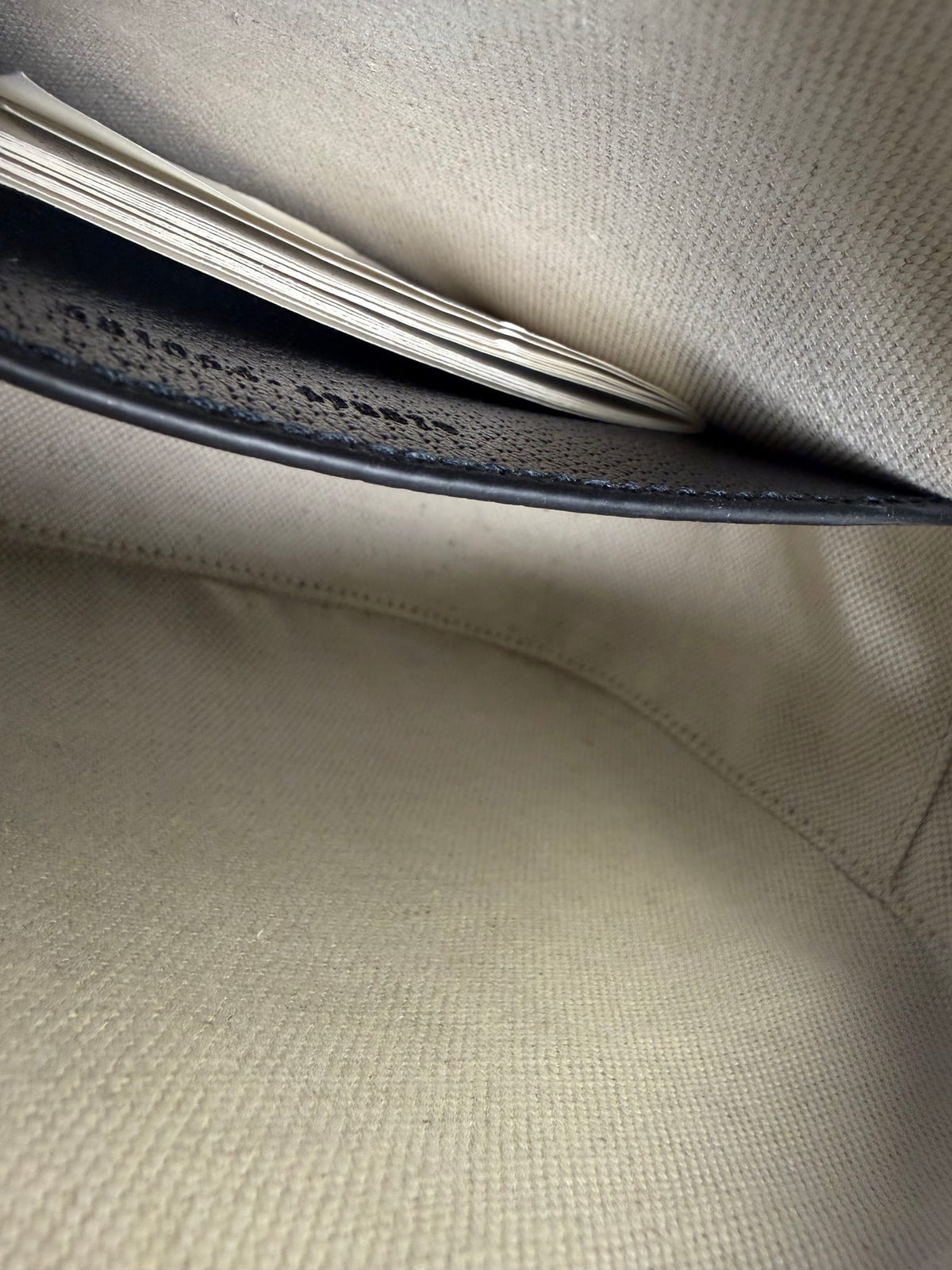Gucci Navy/Beige Leather GG Supreme Small Ophidia Camera Bag
