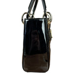 Dior Patent Cannage Mini Lady Dior Black