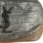 Saint Laurent Crocodile Embossed Marsupio Belt Bag