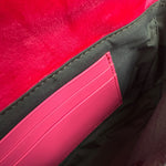 Fendi Pink Zucca Velvet Baguette Belt Bag