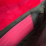 Fendi Pink Zucca Velvet Baguette Belt Bag