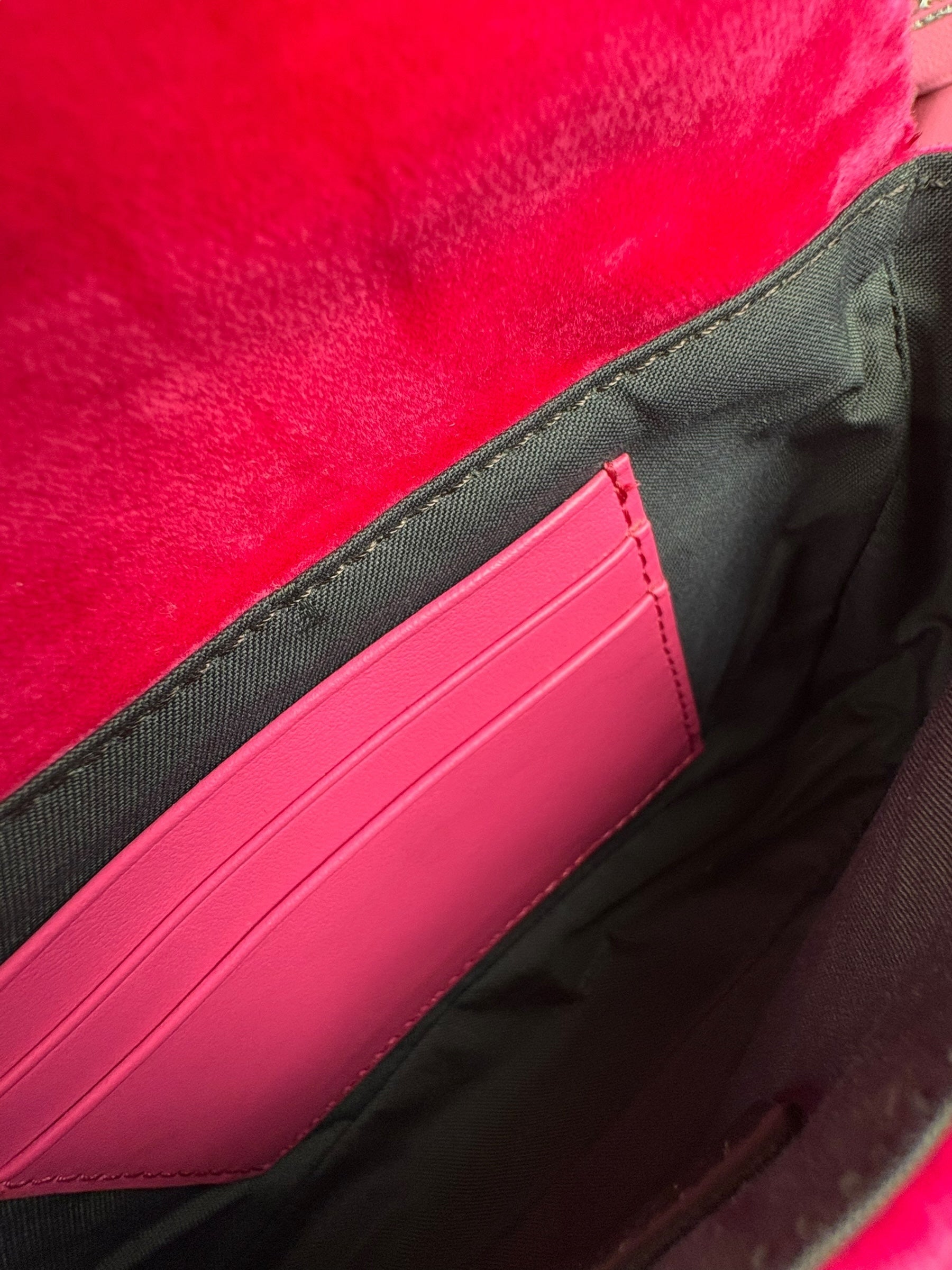 Fendi Pink Zucca Velvet Baguette Belt Bag