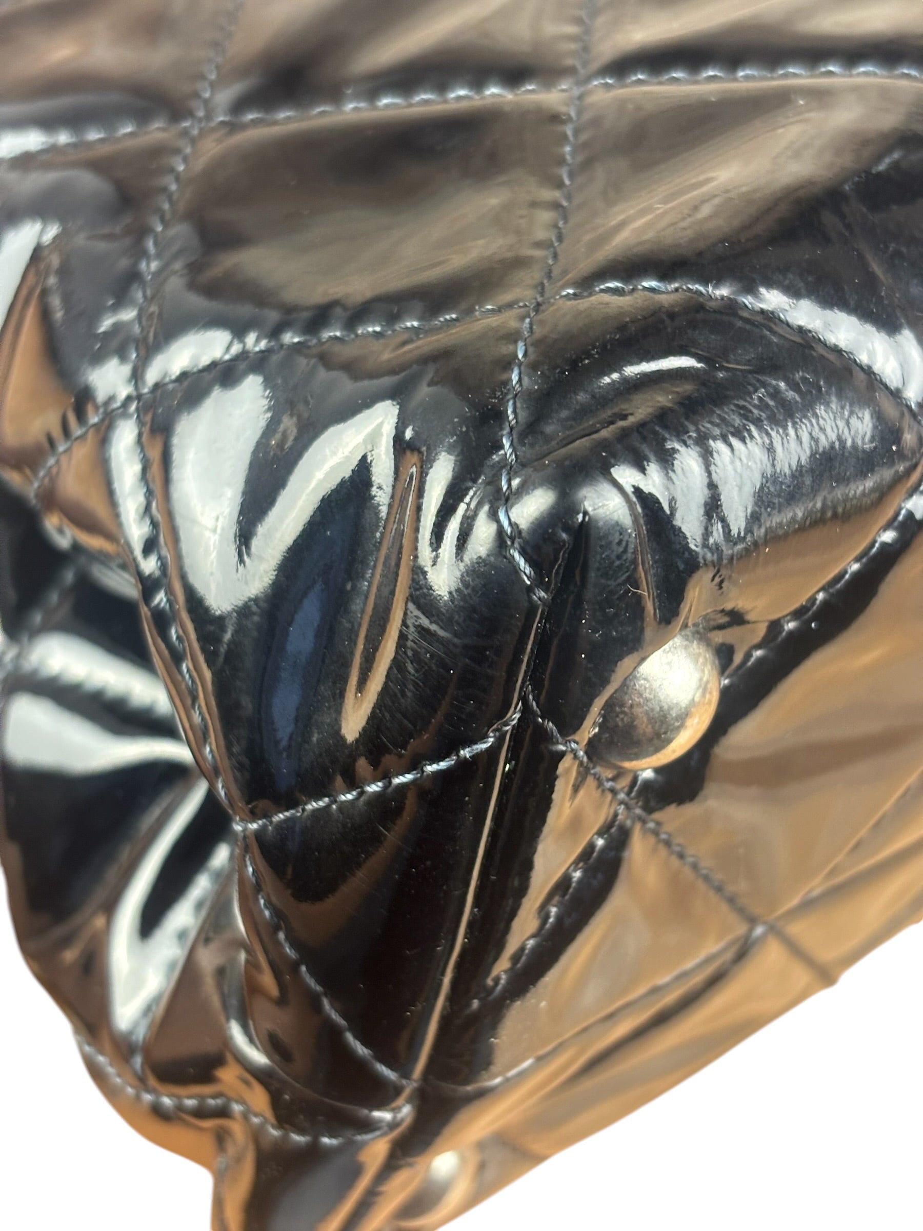 Chanel Black Patent Leather 2.55 Reissue Tote Bag 2010