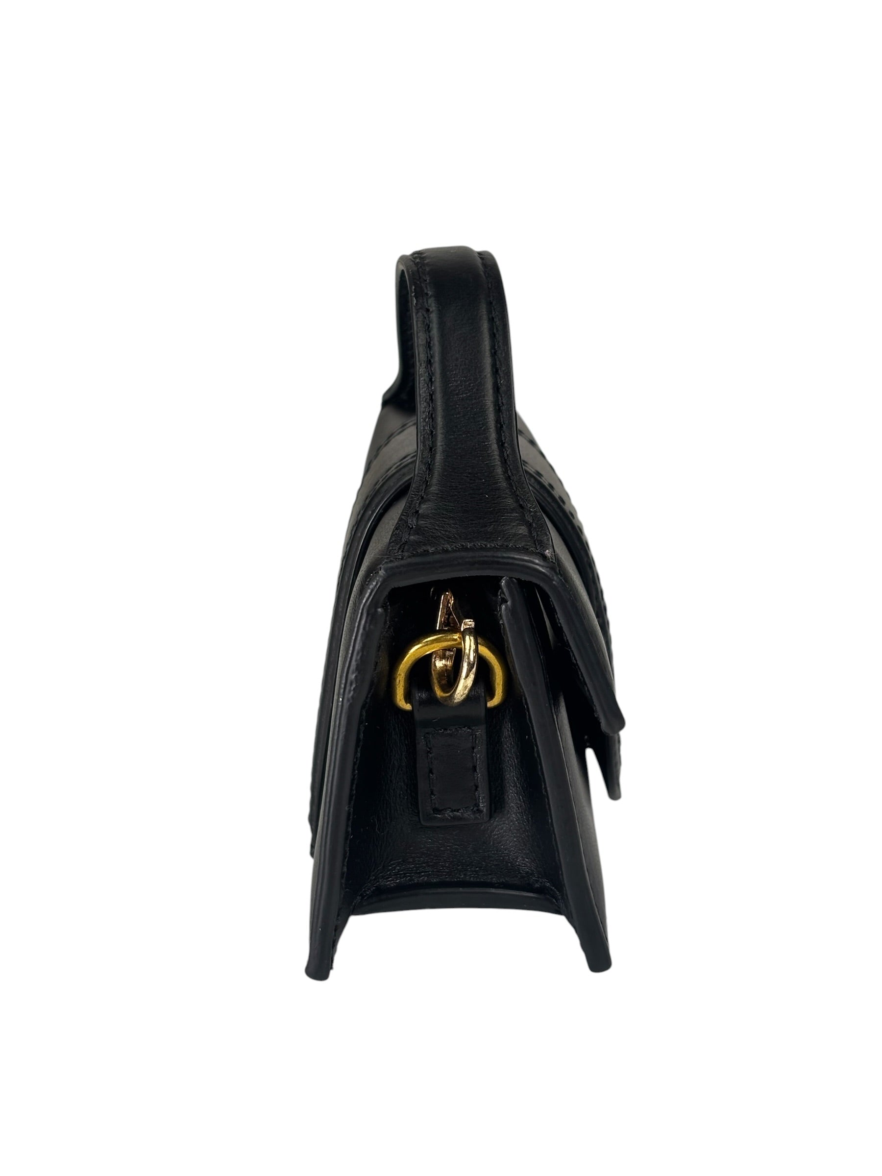 Jacquemus Black Leather Nano Le Petit Bambino Two-Way Bag Replacement Chain