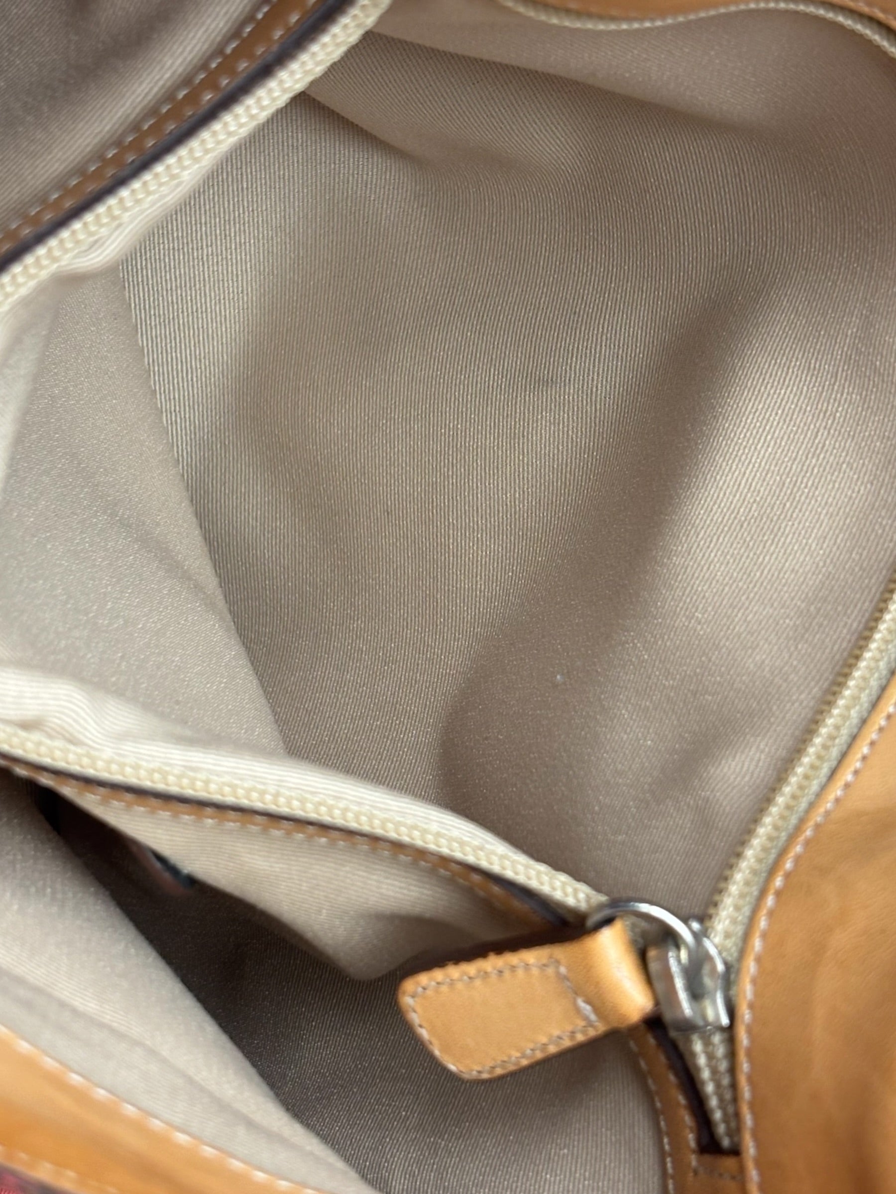 Coach Multicolor Leather Trim Signature Canvas Shoulder Bag