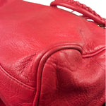 Balenciaga Red Calfskin Rouge Le City Bag
