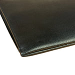Yves Saint Laurent Black Grain De Poudre Zipped Tablet Holder