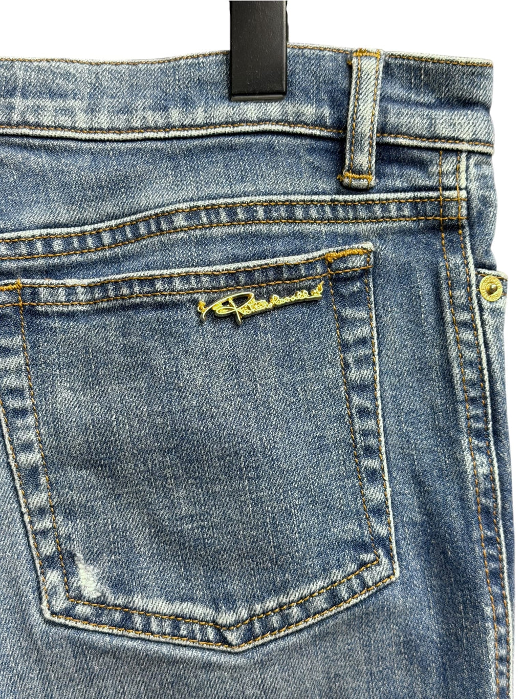 Roberto Cavalli Straight Leg Blue Denim Jeans