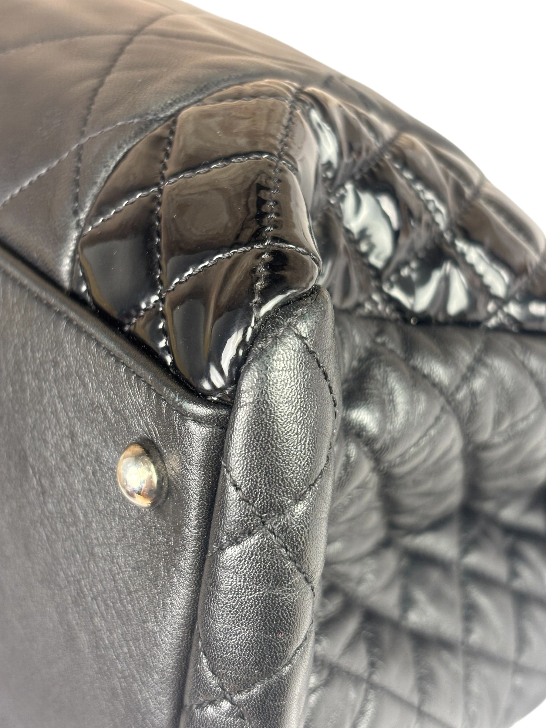 Chanel Black Quilted Leather Tote Bag 2014