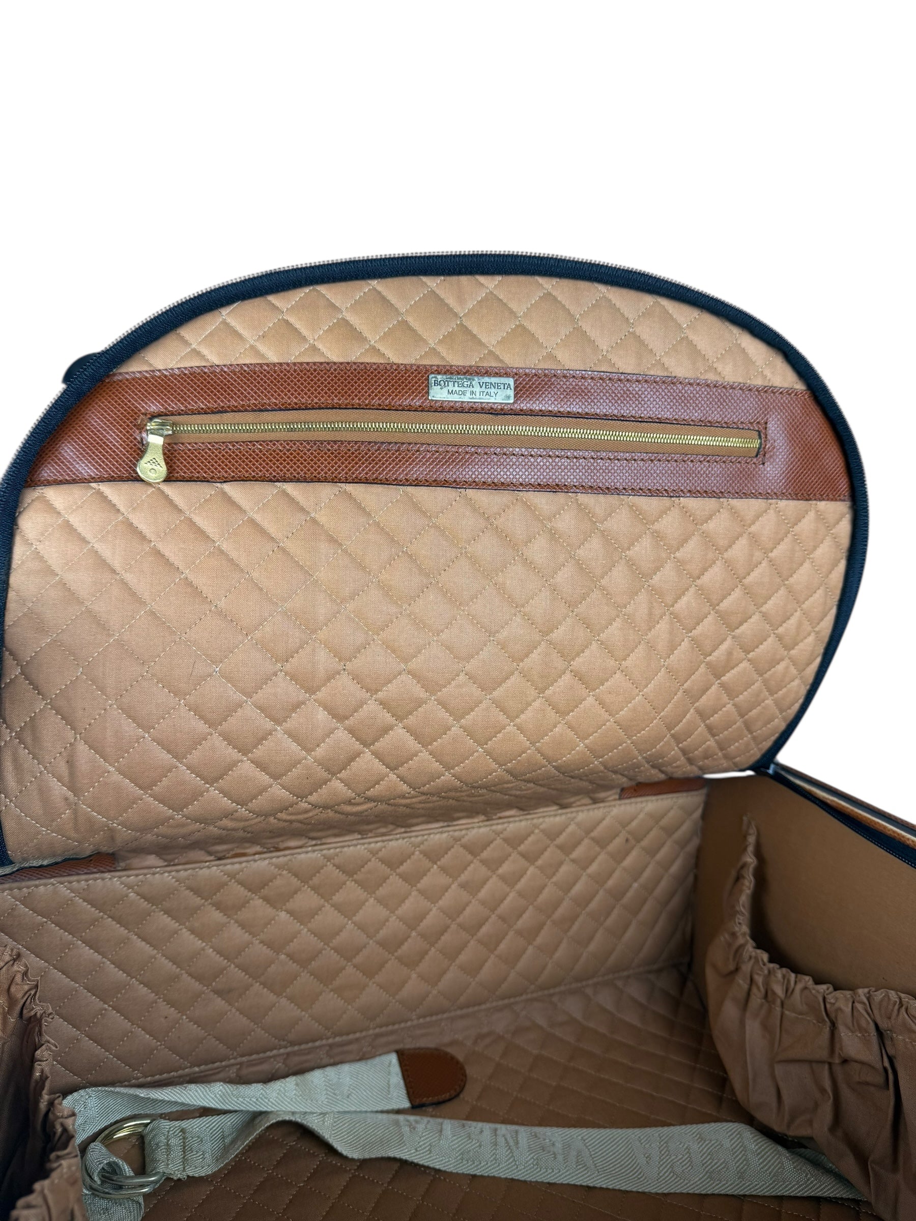 Bottega Veneta Vintage Travel Case Black/Brown