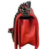 Chanel Red Quilted Lambskin Boy Flap Bag 2013