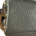 Jimmy Choo Black Leather Lockett Pebble Shoulder/Hand Bag