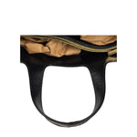 Celine Bicolor Leather Macadam Canvas Tote Bag