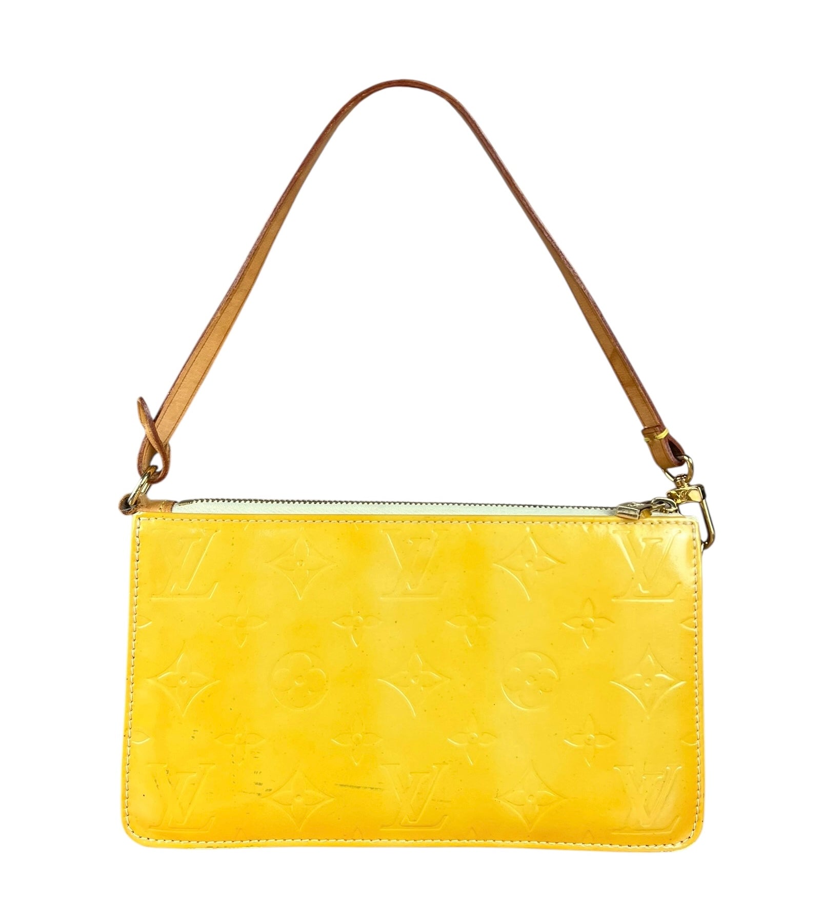 Louis Vuitton Yellow Monogram Vernis Lexington Pochette