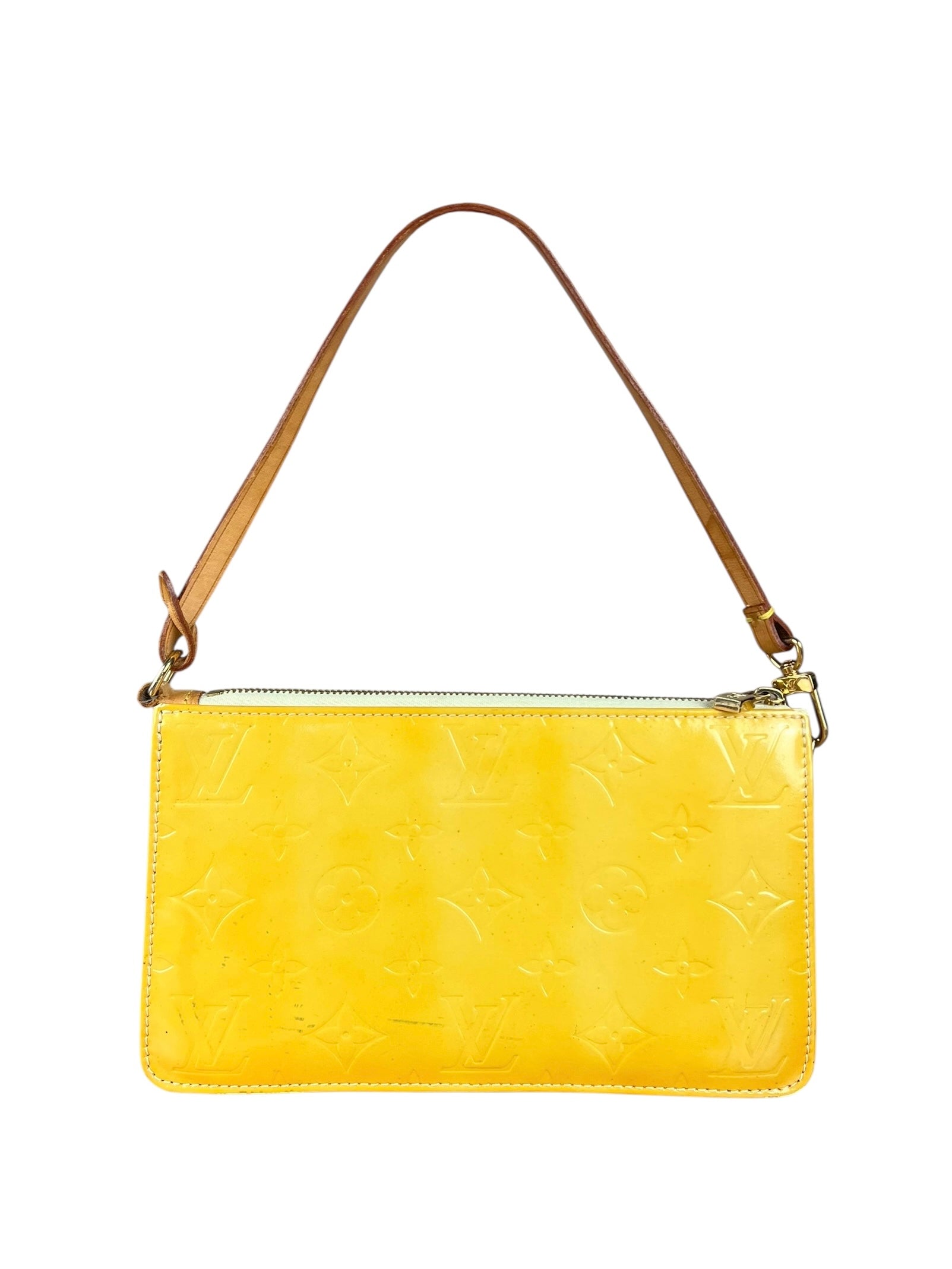Louis Vuitton Yellow Monogram Vernis Lexington Pochette